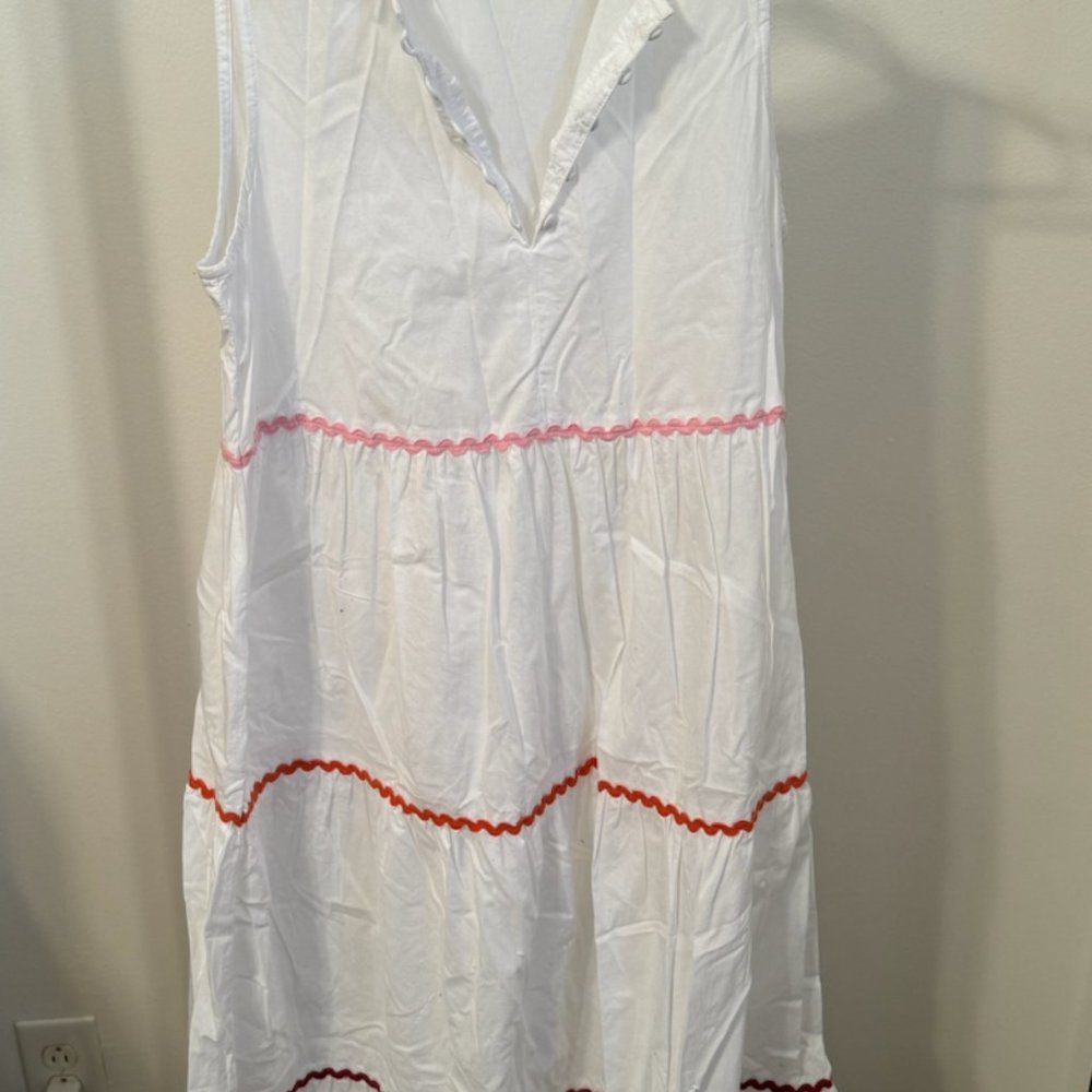 Madewell Ric Rac Trim Tiered Maxi Dress